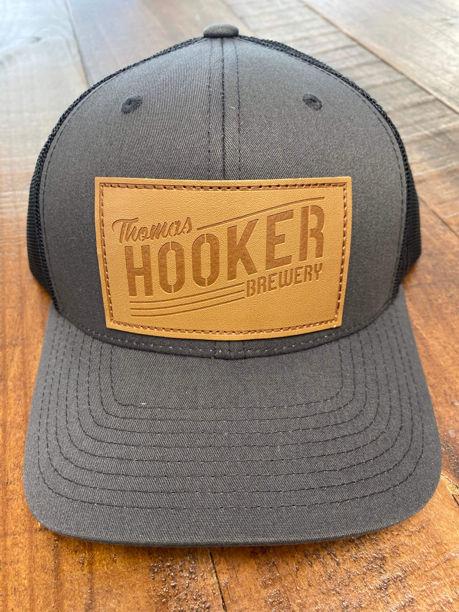 Hat: Black and Charcoal Trucker – Thomas Hooker Brewing Co.
